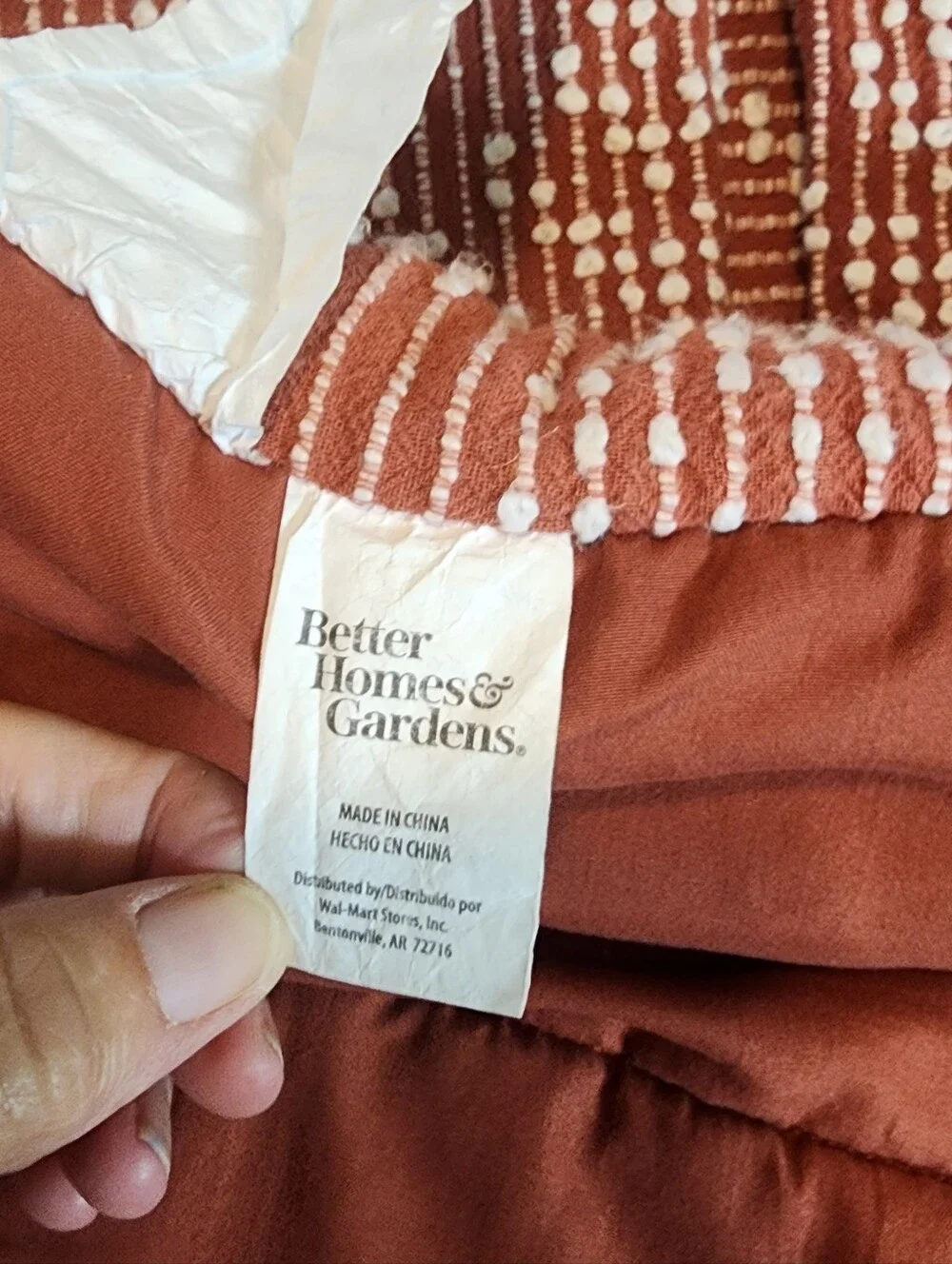 NEWLAKE Rust Comforter Queen